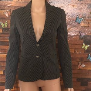 Theory black pin striped blazer!👜💼